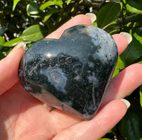 Moss Agate Heart #6