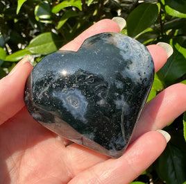 Moss Agate Heart #6