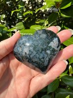 Moss Agate Heart #6