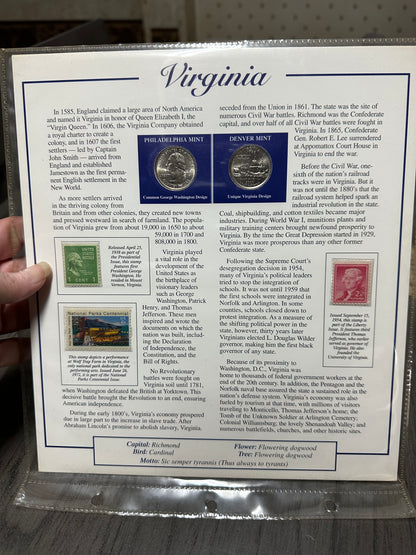 Statehood Quarter Panel Virginia