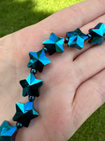 Blue Star Bead Strand