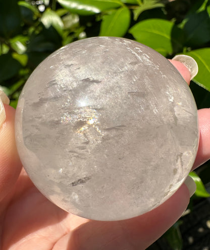 White Calcite Rainbow Sphere #5