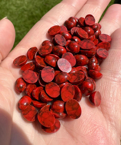 Lot of Red Plastic Flat-back Cabs