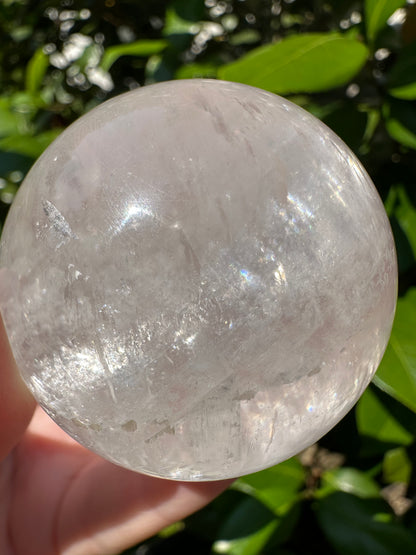 White Calcite Rainbow Sphere #5