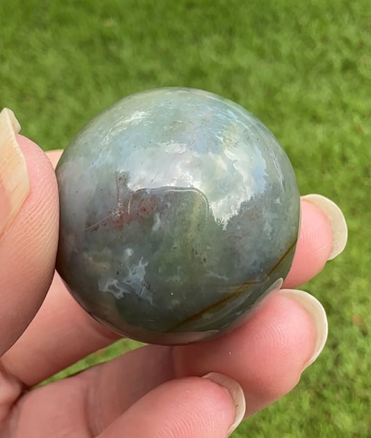 Moss Agate Sphere #25