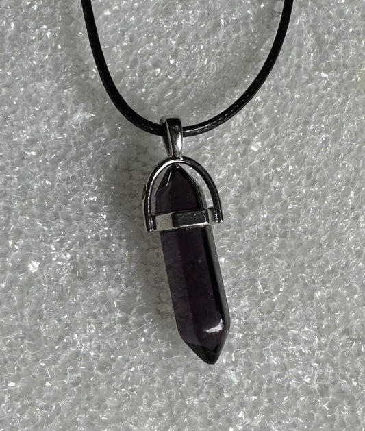 Bullet Pendant with Cord Necklace #24