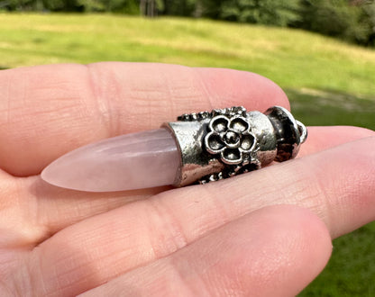 Rose Quartz Pendant Point