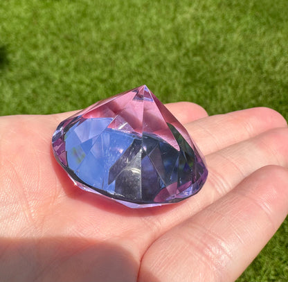 Purple Glass Gemstone Paperweight