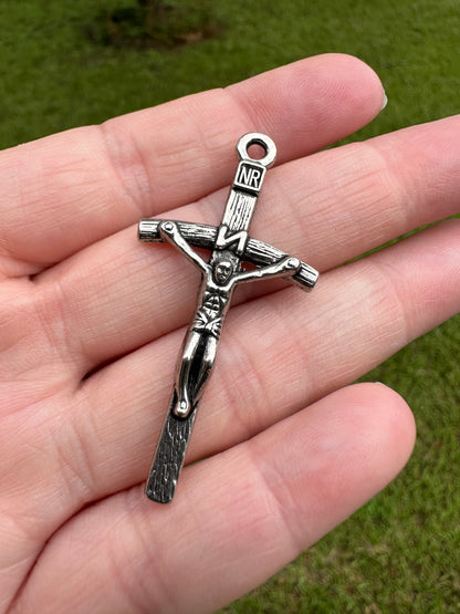 Silvertone Cross Pendant