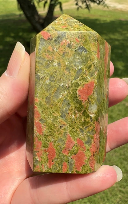 Chunky Unakite Tower