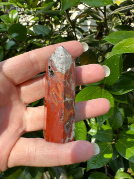 Natural Red Agate Obelisk Tower #4