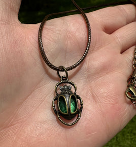 Scarab Pendant  & Necklace