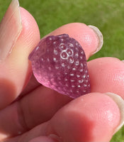 Mini Candy Fluorite Strawberry Carving