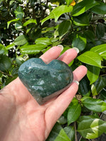 Moss Agate Heart #4