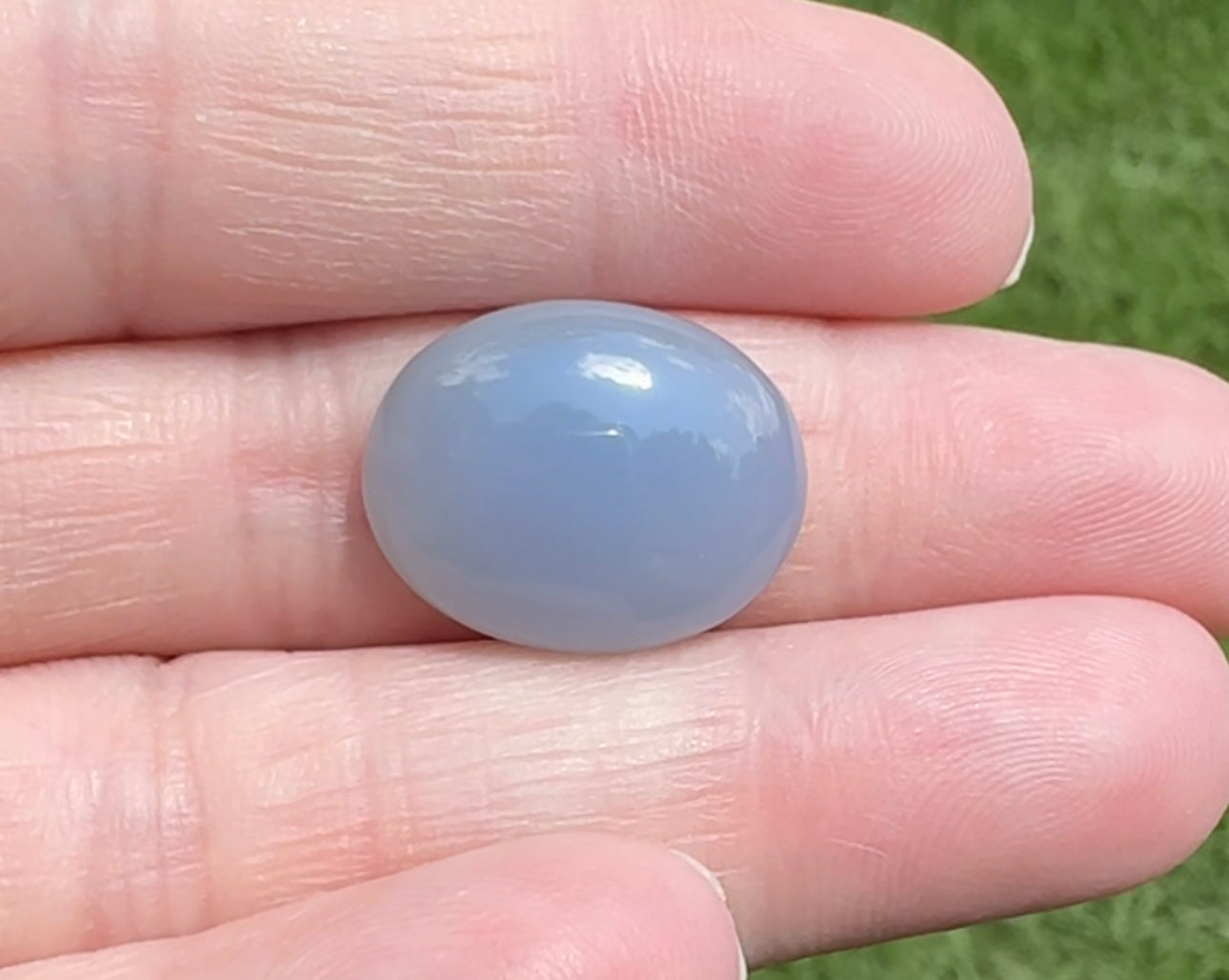 Blue Chalcedony 18x14mm Oval 12.60ct