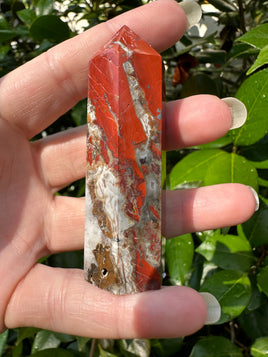 Natural Red Agate Obelisk Tower #2