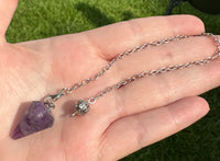 Amethyst Pendulum with Chain