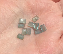 Chrome Fluorite 5x3mm Octagon Cab