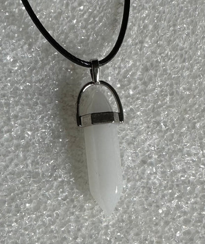 Bullet Pendant with Cord Necklace #37