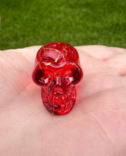 Mini Hand Carved Skull #8