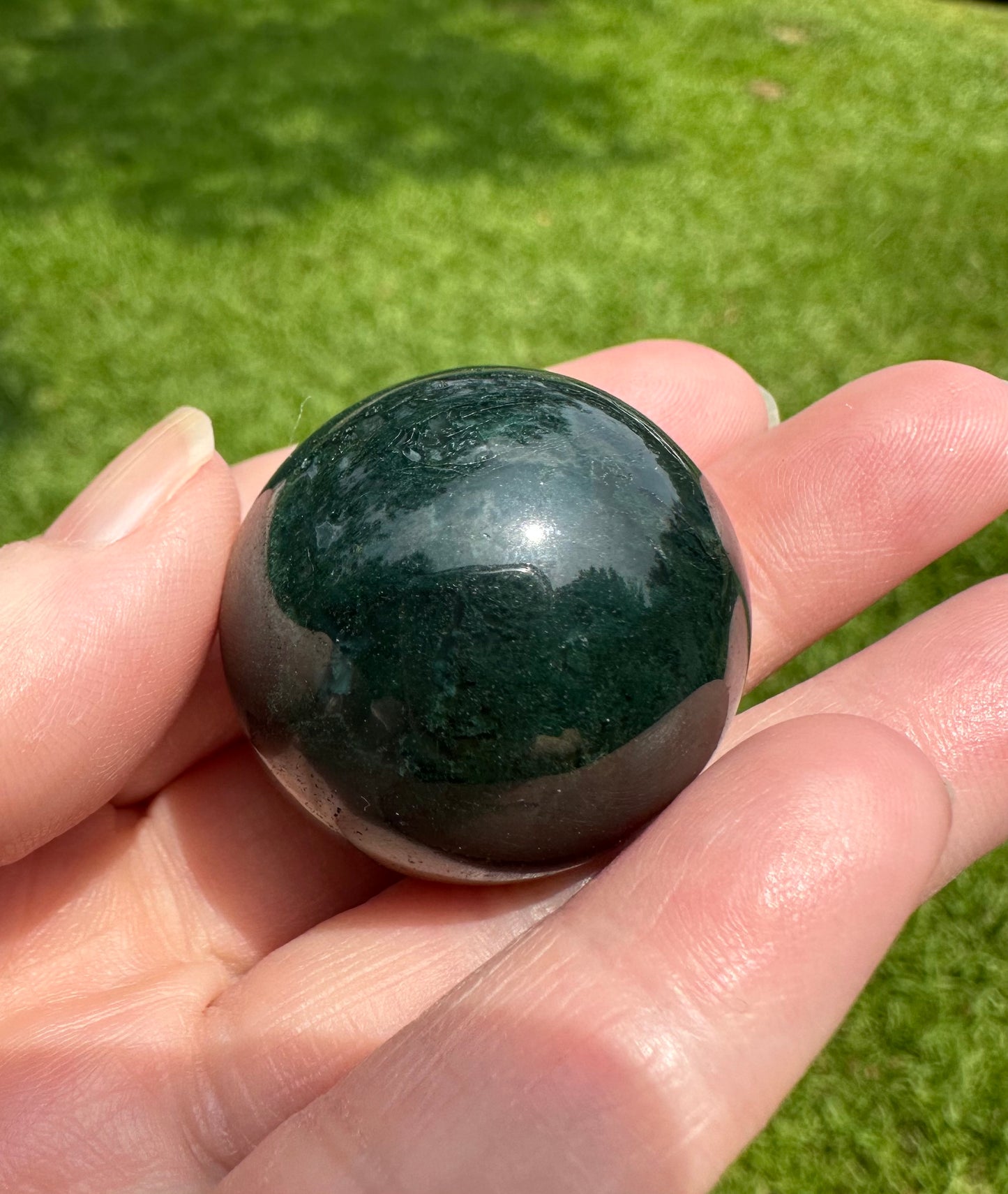 Moss Agate Sphere #3