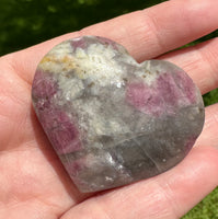 Pink Tourmaline Heart Palmstone