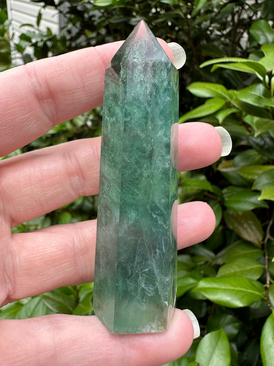 Green Fluorite Obelisk Tower #4