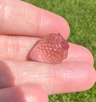 Mini Candy Fluorite Strawberry Carving