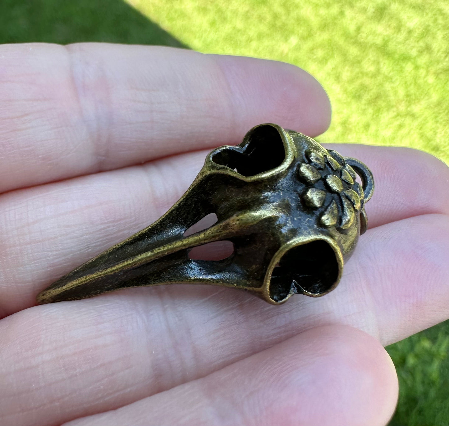 Raven Skull Pendant