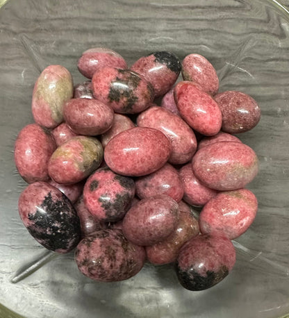 Rich Pink Rhodonite Tumbles