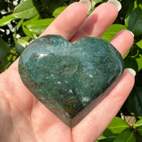 Moss Agate Heart #4