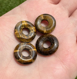 Tiger Eye Donut 18mm