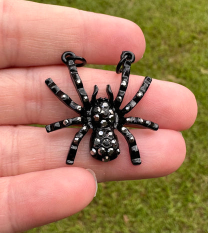 Black Metal Spider Pendant