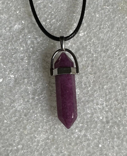 Bullet Pendant with Cord Necklace #27