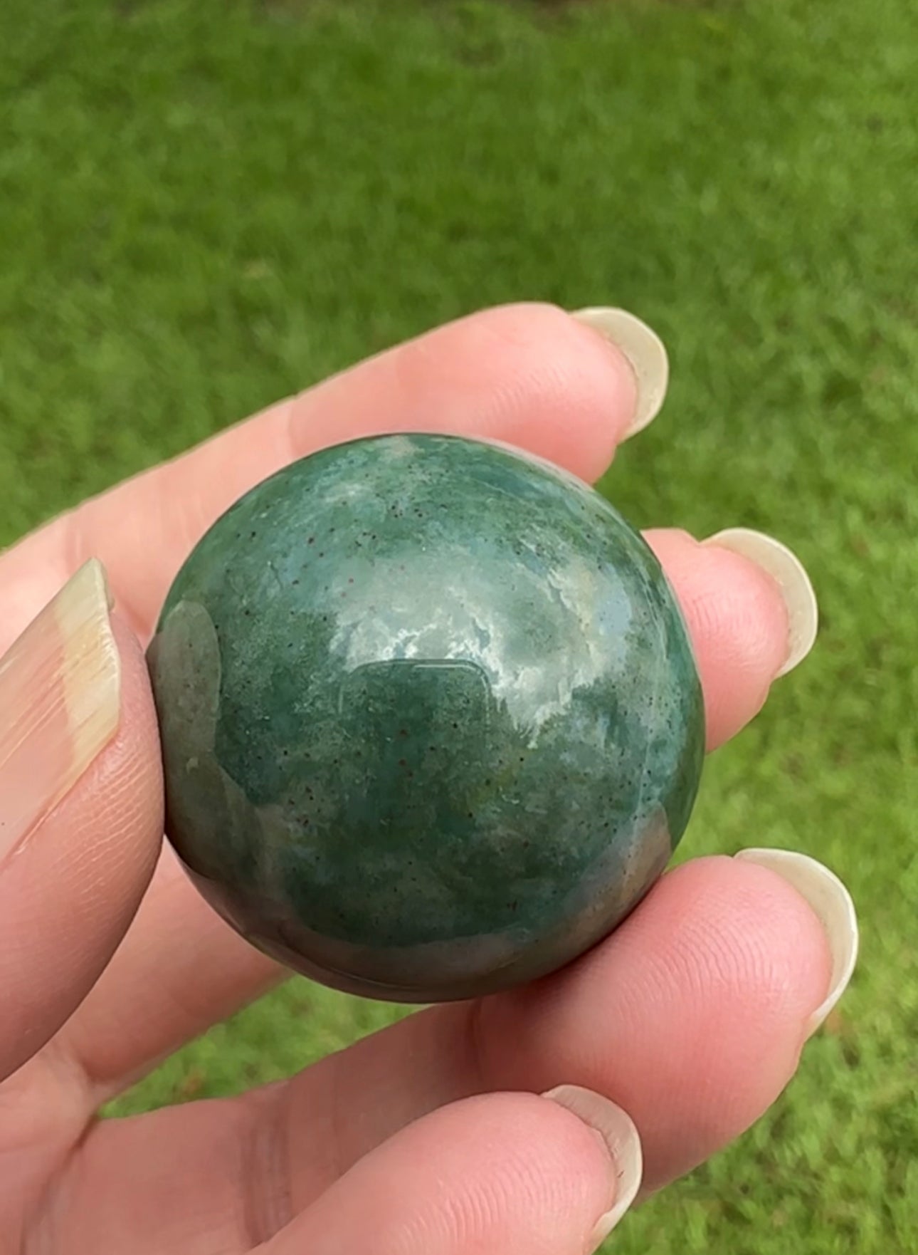 Moss Agate Sphere #26