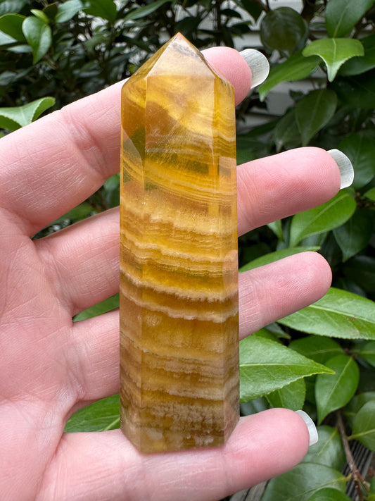 Yellow Fluorite Obelisk Tower #5