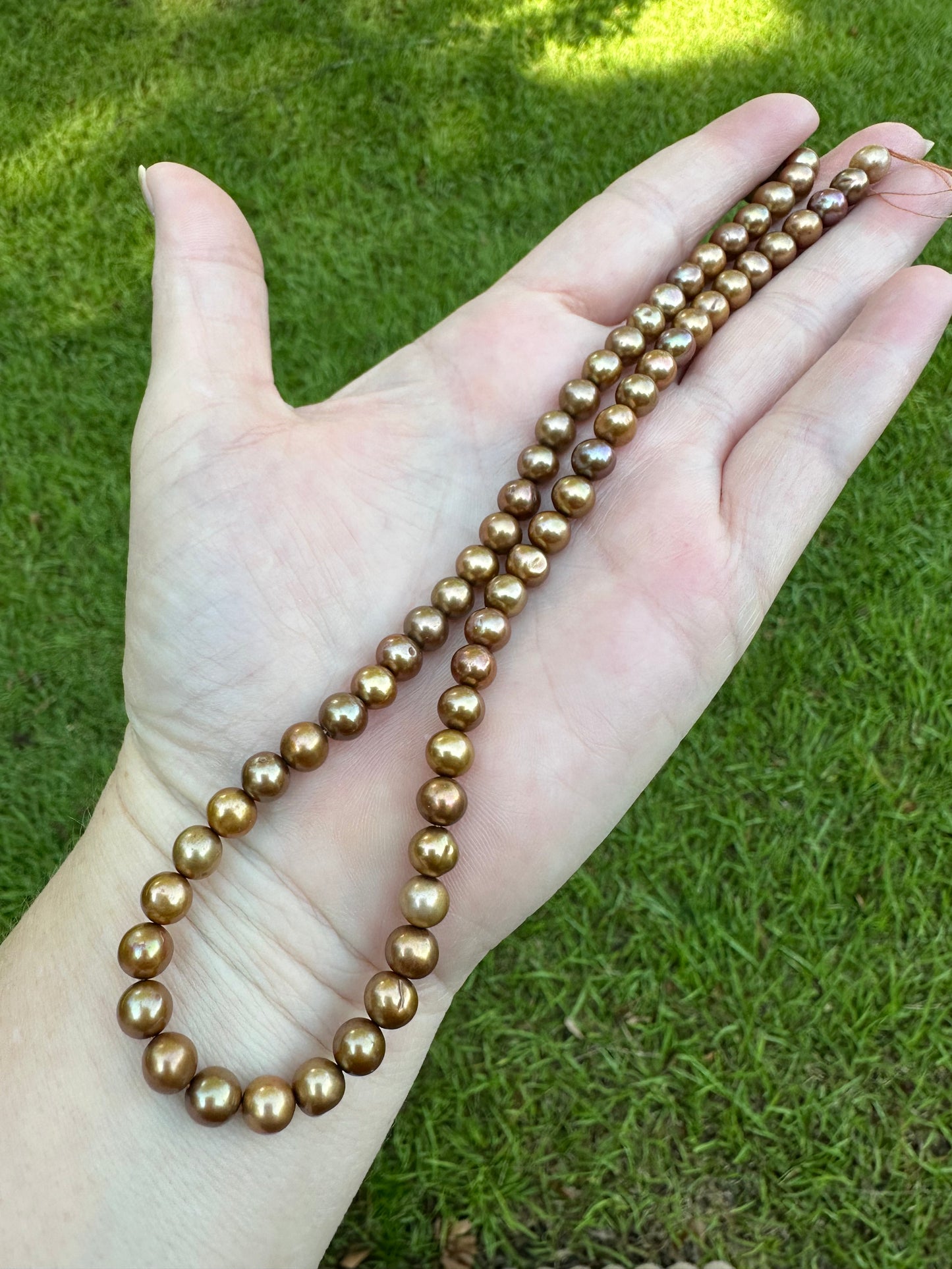 Bronze Freshwater Pearl Strand #4