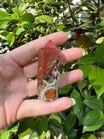 Natural Red Agate Obelisk Tower #5