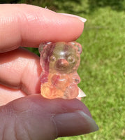 Mini Candy Fluorite Bear Carving