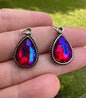 Blue and Red Pendants Set of Two