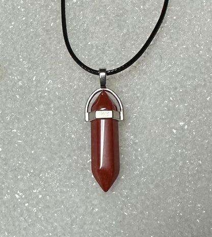 Bullet Pendant with Cord Necklace #3