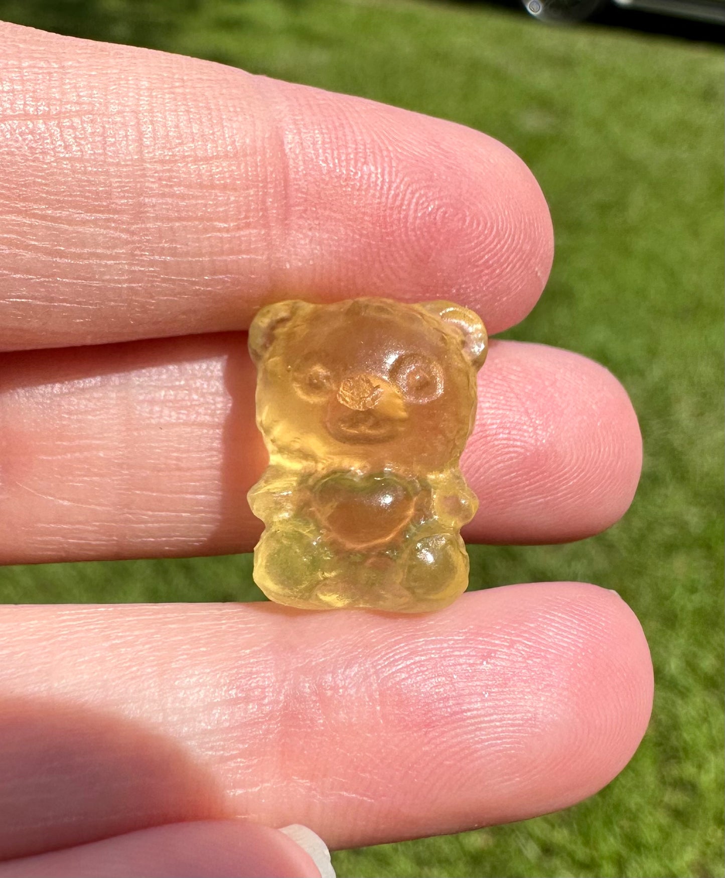 Mini Candy Fluorite Bear Carving