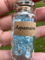 Aquamarine Chips In Bottle