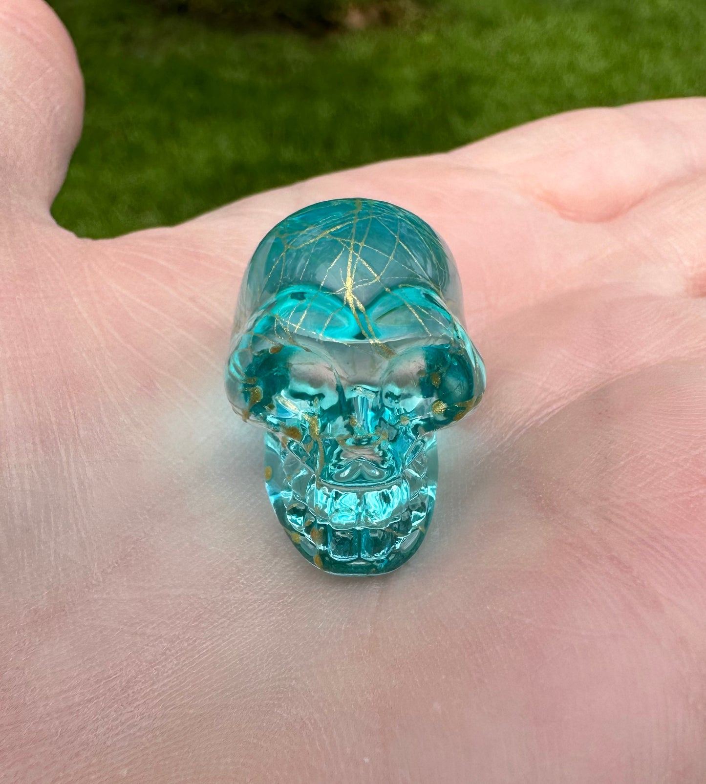 Mini Hand Carved Skull #1