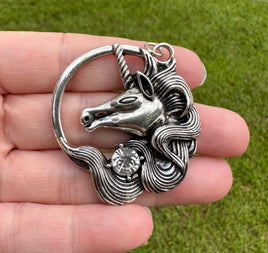 Silvertone Unicorn Pendant