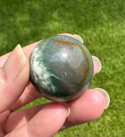 Moss Agate Sphere #12