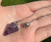 Amethyst Pendulum with Chain