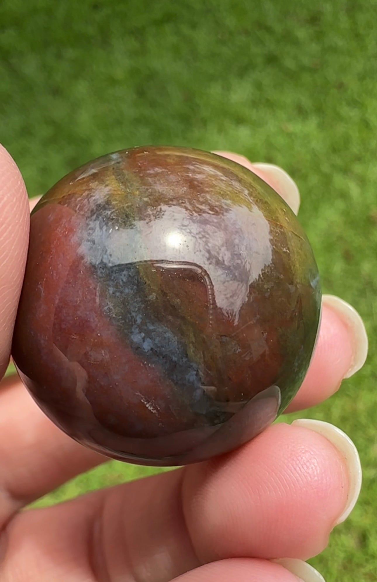 Moss Agate Sphere #17