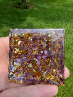 Amethyst Orgonite Pyramid #7