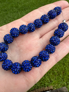 Sparkly Blue Bead Strand